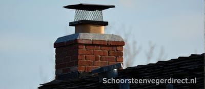 Schoorsteenkap geplaatst
